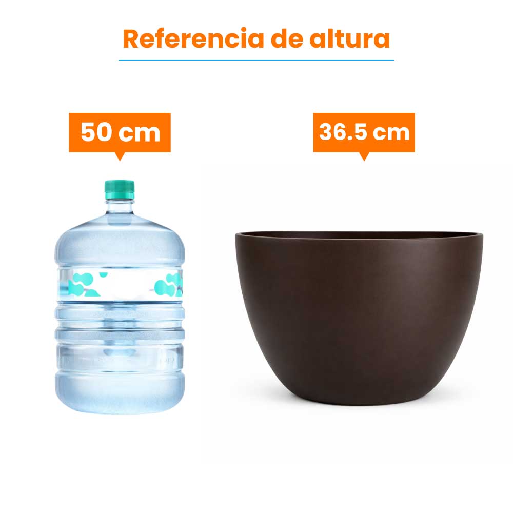 Maceta grande de plástico lisa 40 - Imagen 8