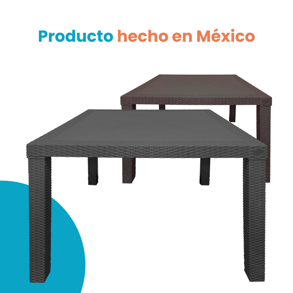Mesa Estilo Rattan Interior / Exterior | Utilísimo® - Imagen 4