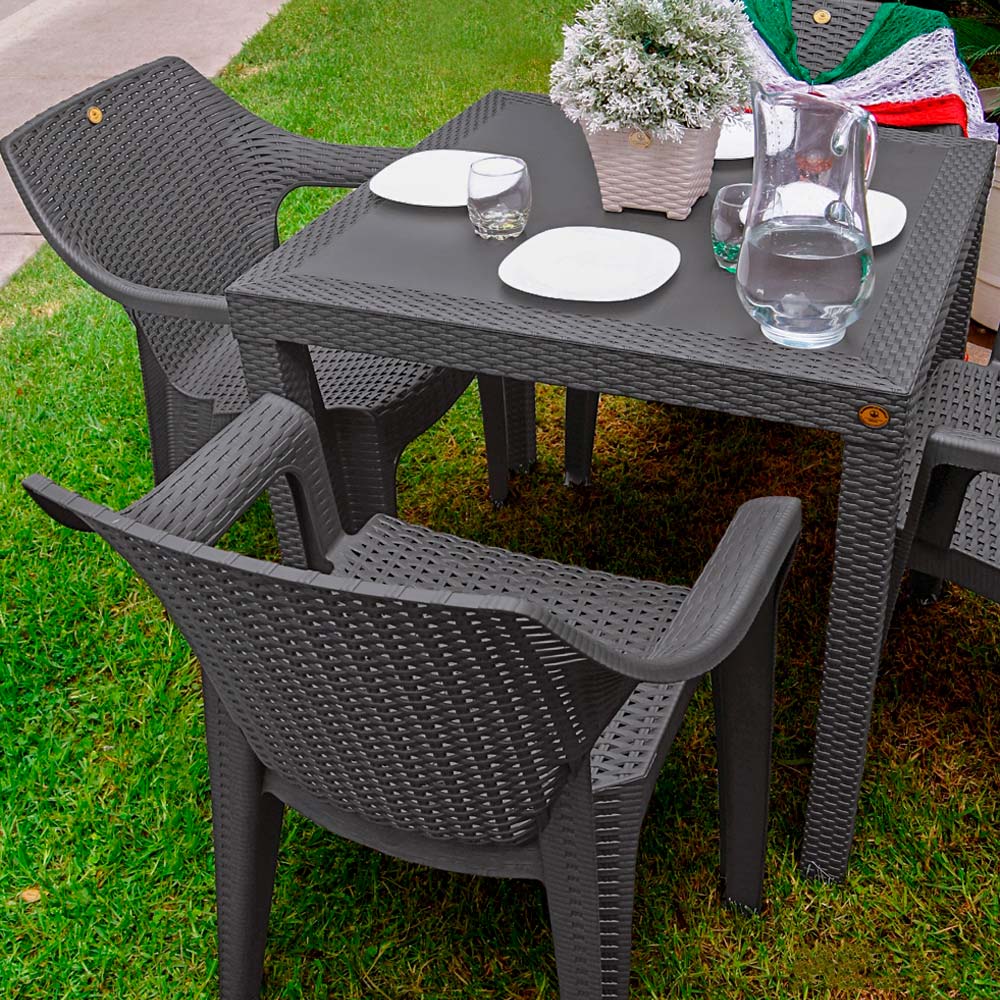 Mesa Estilo Rattan Interior / Exterior | Utilísimo® - Imagen 7