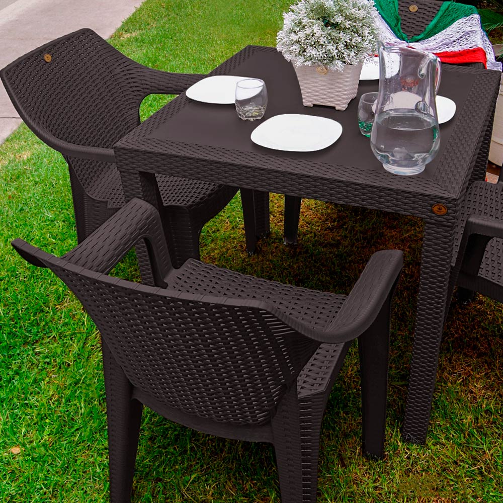 Mesa Estilo Rattan Interior / Exterior | Utilísimo® - Imagen 6