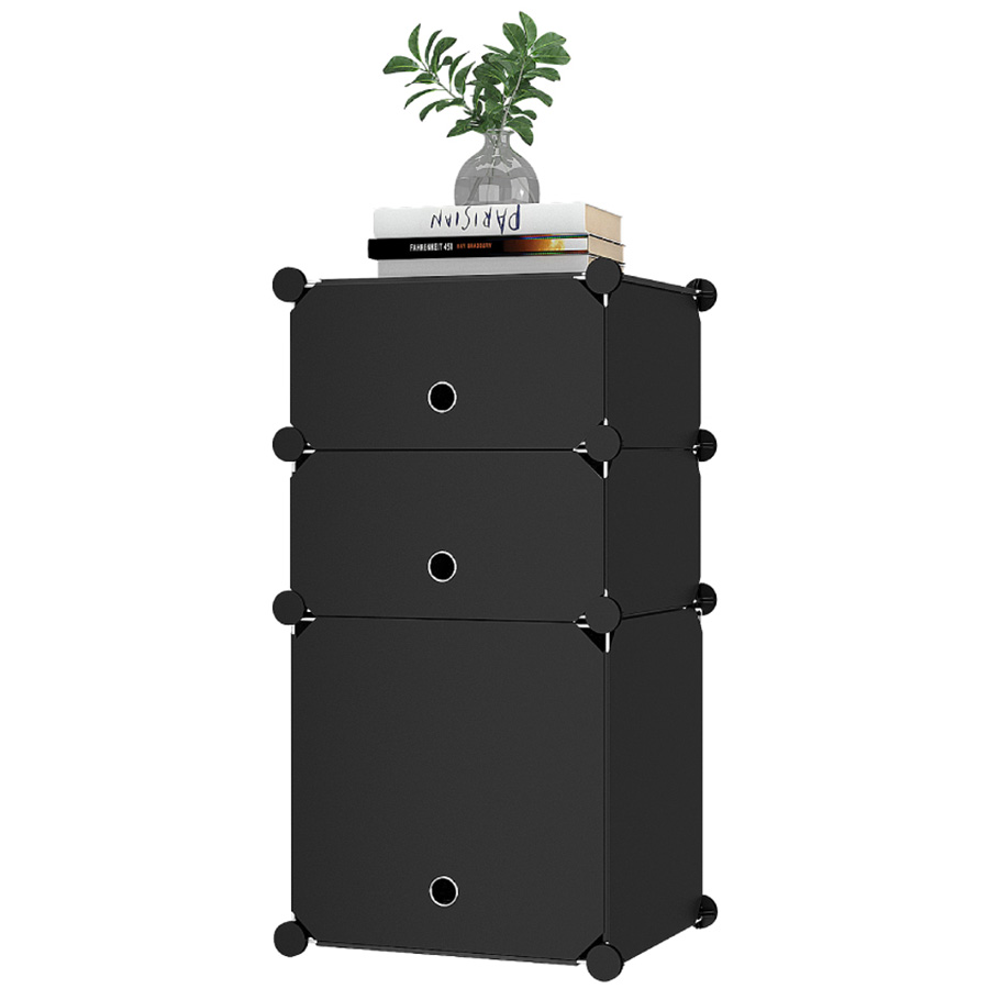 Buró plástico de tres niveles mueble modular - Imagen 2