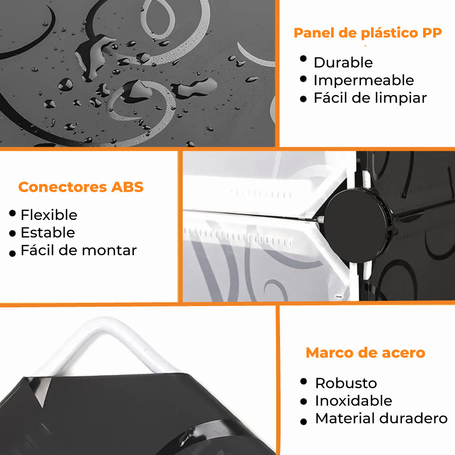 Buró plástico de tres niveles mueble modular - Imagen 5