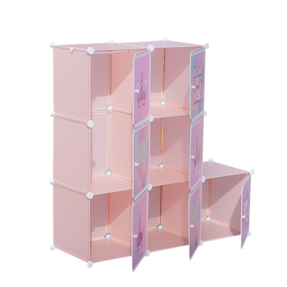Closet infantil 7 cubos con perchero modular - Imagen 11