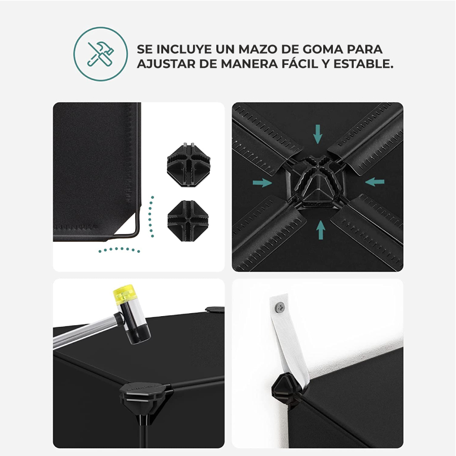 Juguetero organizador plástico 6 cubos mueble modular - Imagen 12