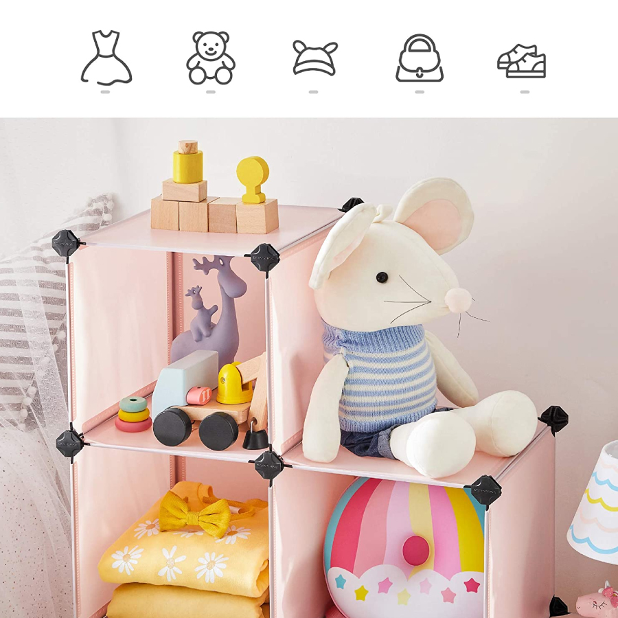 Juguetero organizador plástico 6 cubos mueble modular - Imagen 11