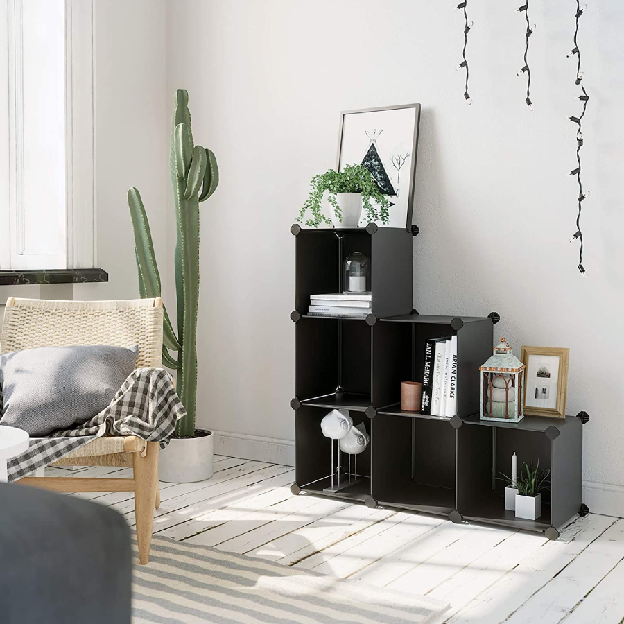 Juguetero organizador plástico 6 cubos mueble modular - Imagen 7