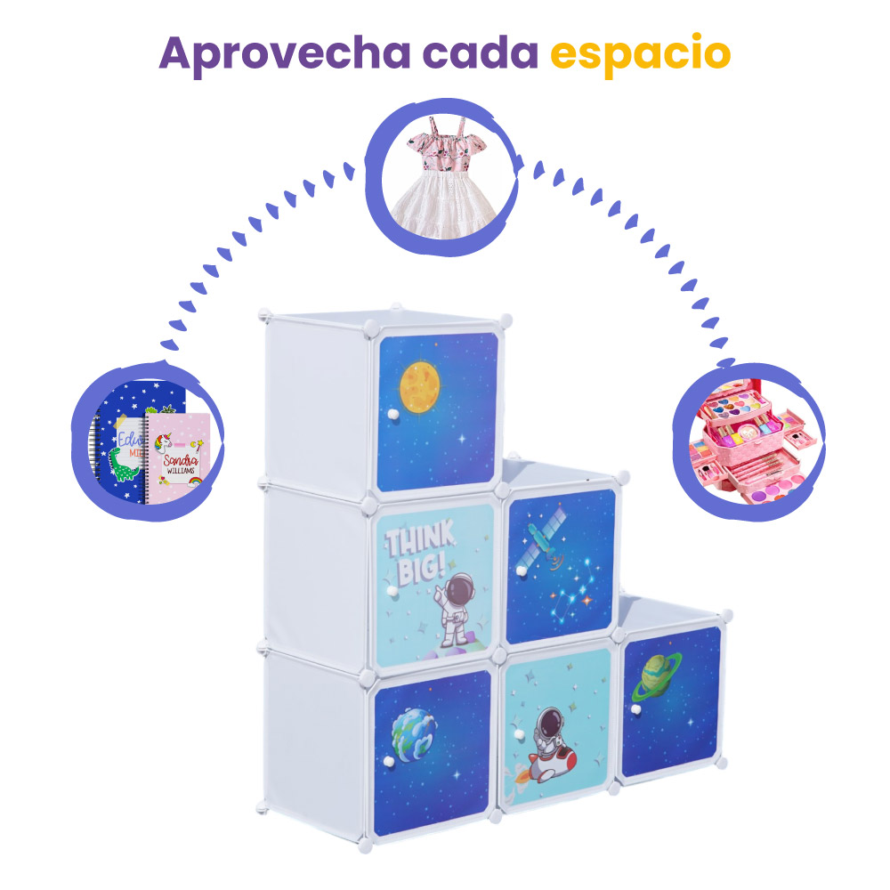 Juguetero zapatero 6 niveles con puerta modular - Imagen 6