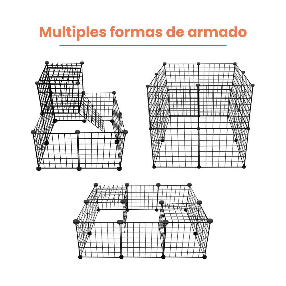 Gabinete de alambre 4 cubos Negro | Utilísimo ® - Imagen 10