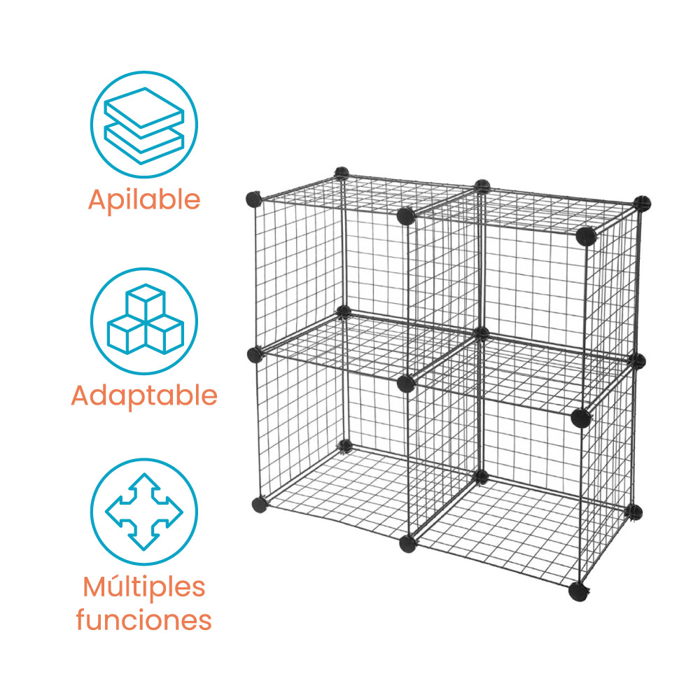 Modular alambre 7 cubos ropero - Imagen 5