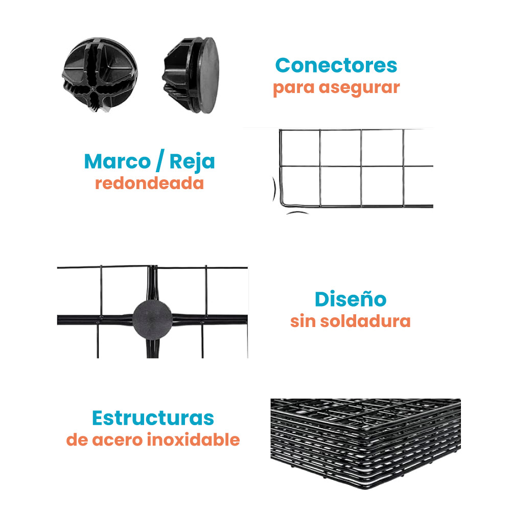Modular alambre 7 cubos ropero - Imagen 4