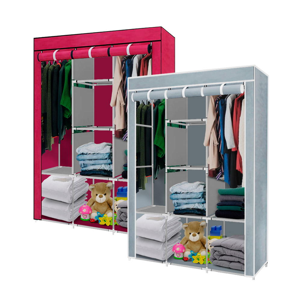 Closet Organizador Armable 1611 Plateado