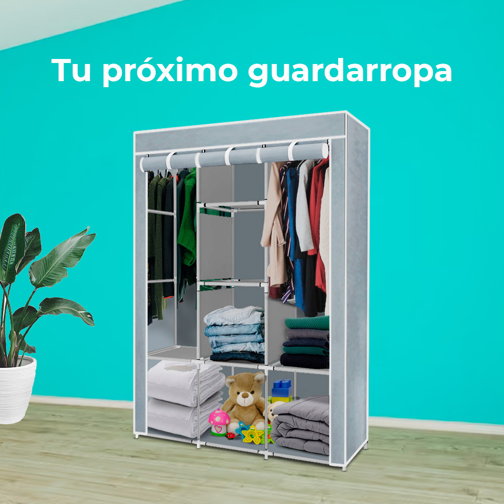 Closet Organizador Armable 1611 Plateado - Imagen 7