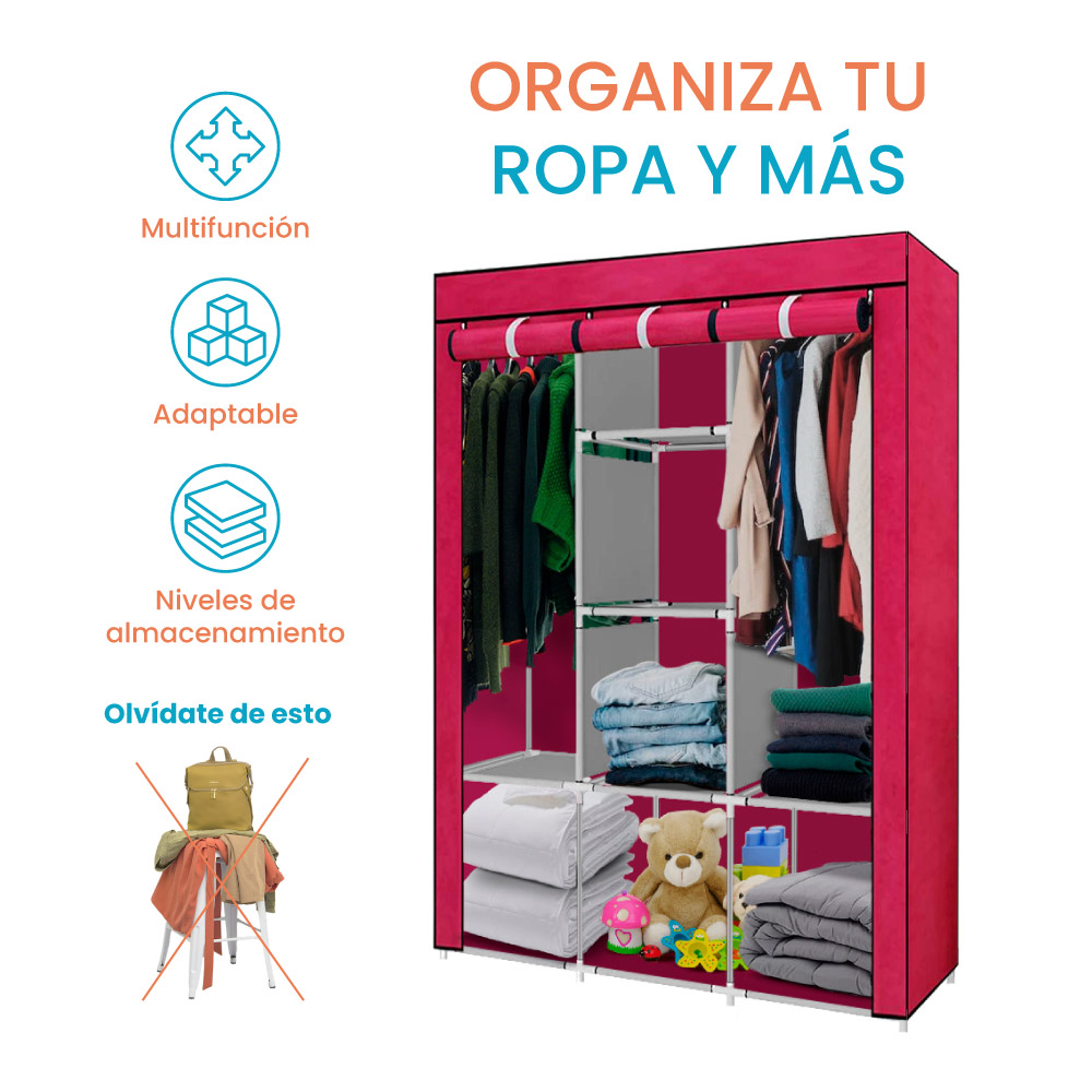 Closet Organizador Armable 1611 Plateado - Imagen 4