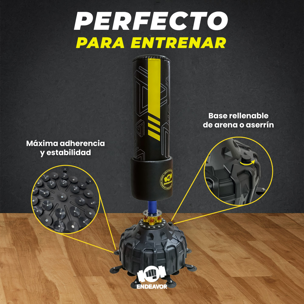 Costal de piso boxeo MMA cinturón amortiguador - ENDEAVOR - Imagen 8