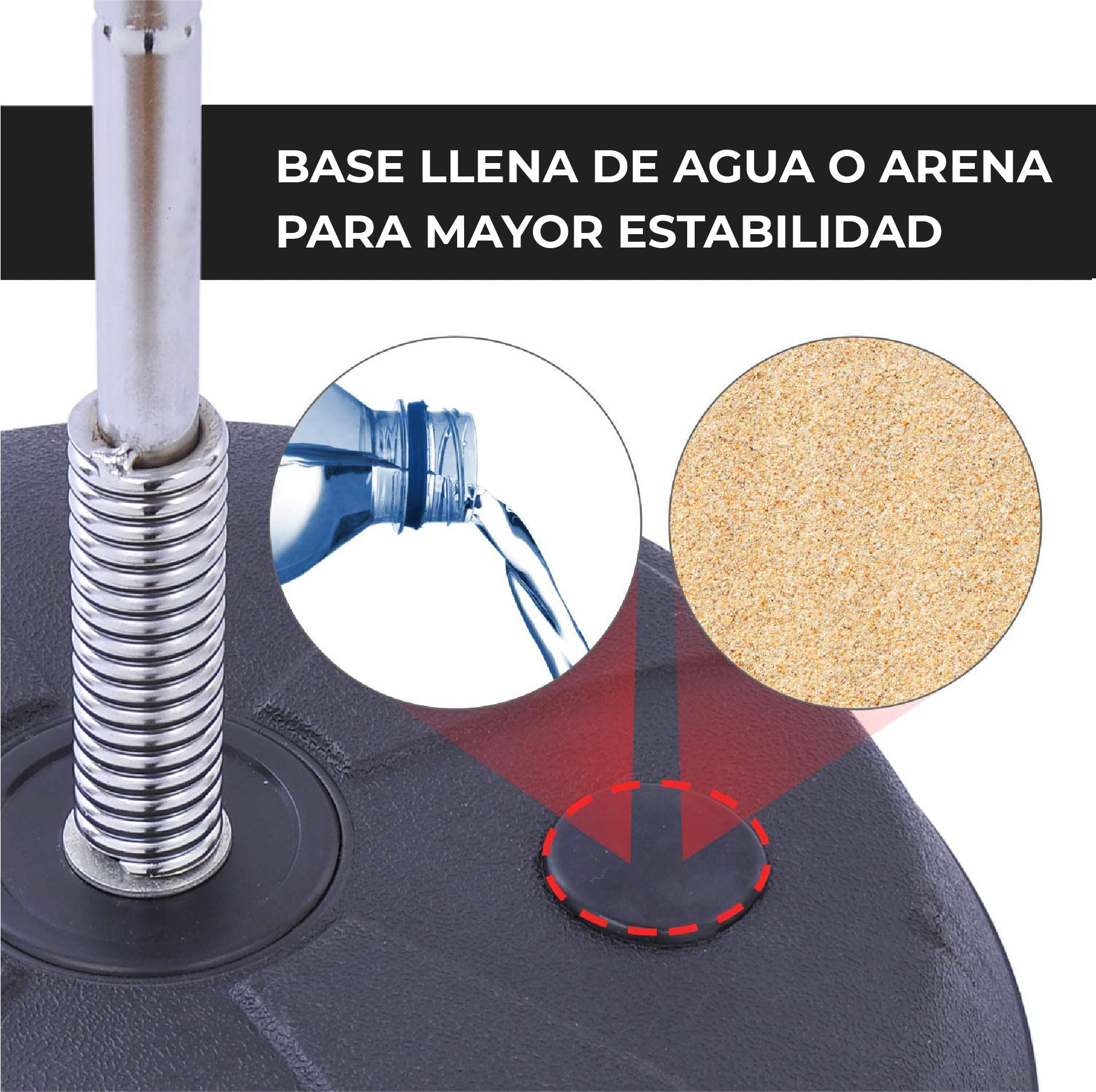Pera de boxeo con base y resorte - ENDEAVOR - Imagen 3