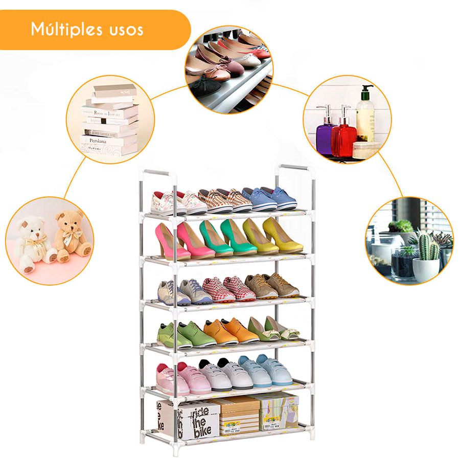 Mueble Zapatero A07 Plateado - Imagen 6