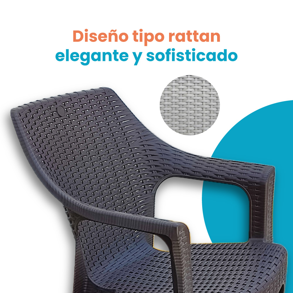 SILLA RATTAN CLEO H81 LA ARDILLA | utilísimo® - Imagen 5