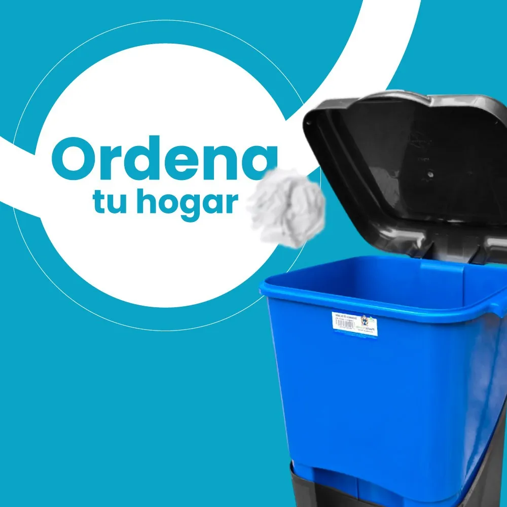 Cesto contenedor 20 litros con pedal liso - Imagen 4