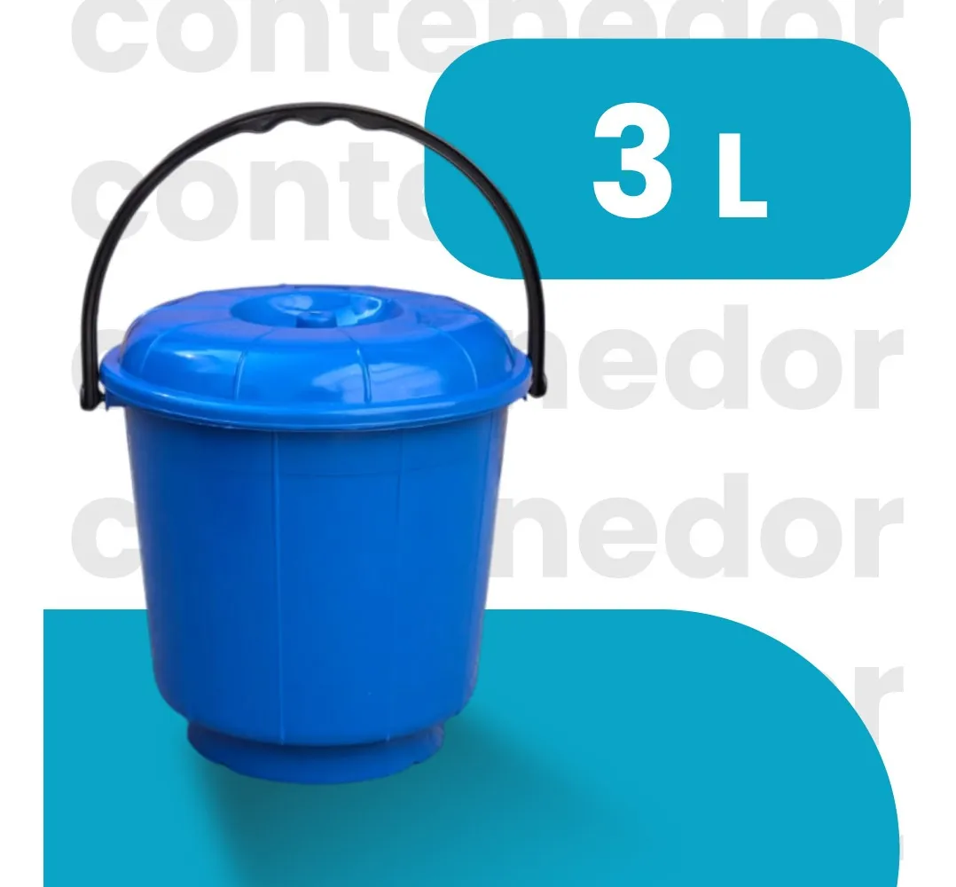 Contenedor con tapa y agarradera 3 litros - Imagen 9