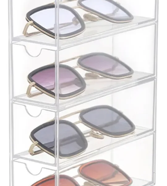Organizador de lentes caja de almacenamiento multinivel