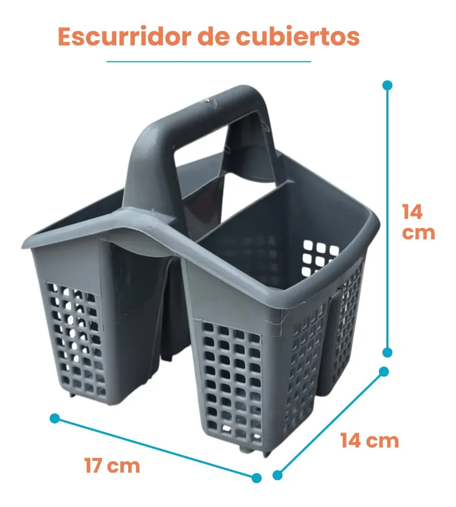 Porta cubiertos Mod. Canasta gris - Imagen 2