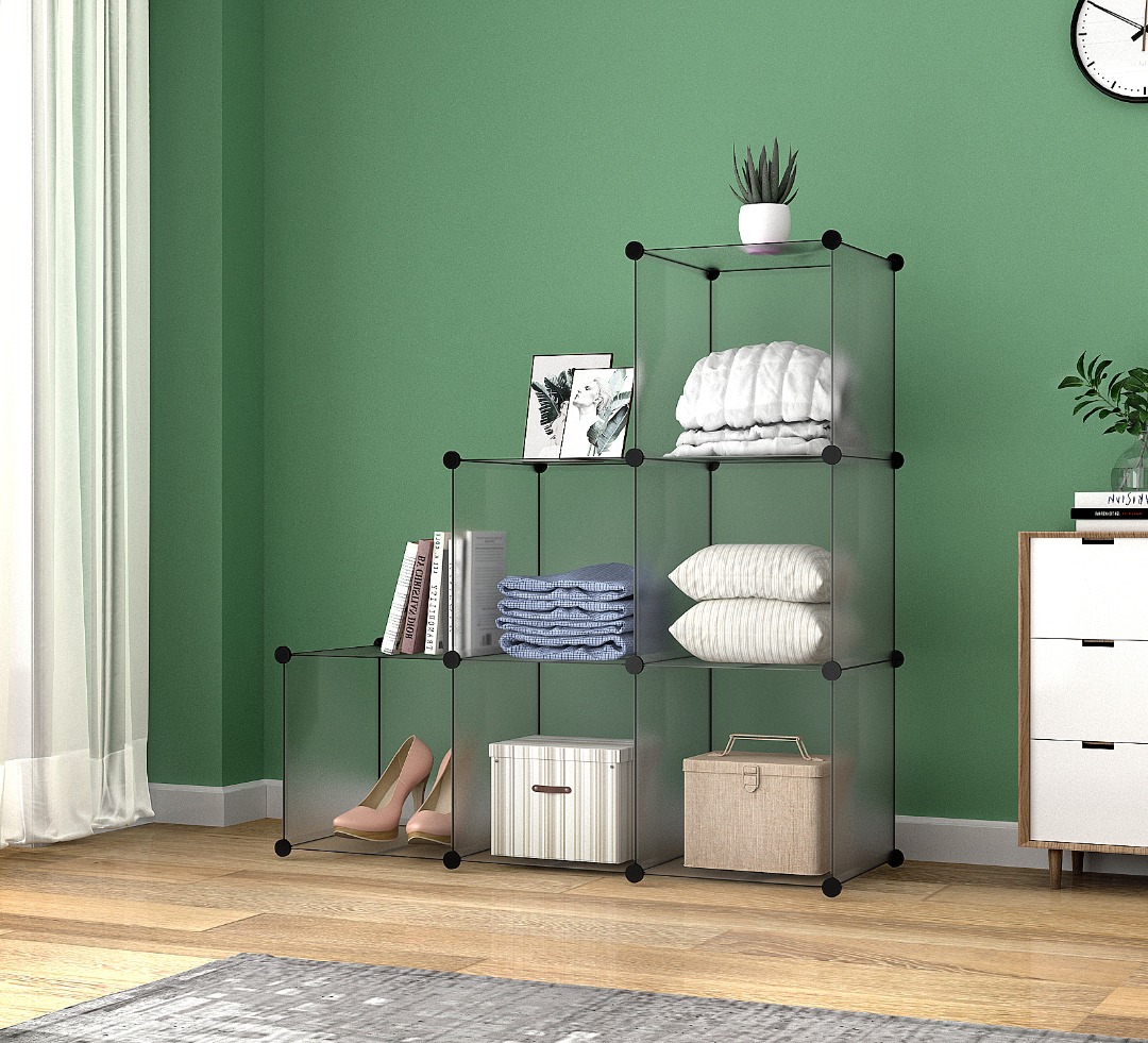 Juguetero organizador plástico 6 cubos mueble modular - Imagen 5