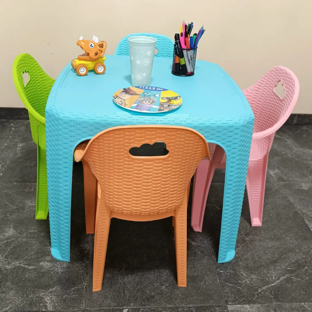 Combo Mesa Infantil y 4 Sillas Para Niños - Imagen 9