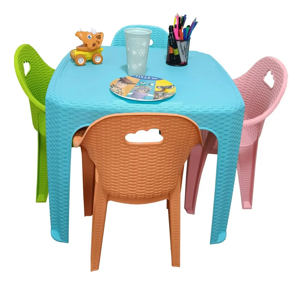 Combo Mesa Infantil y 4 Sillas Para Niños - Imagen 6