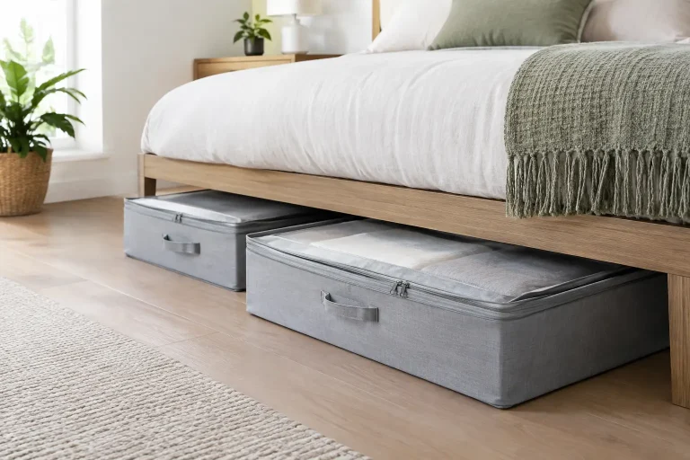Cajas para guardar debajo de cama: cómo elegir