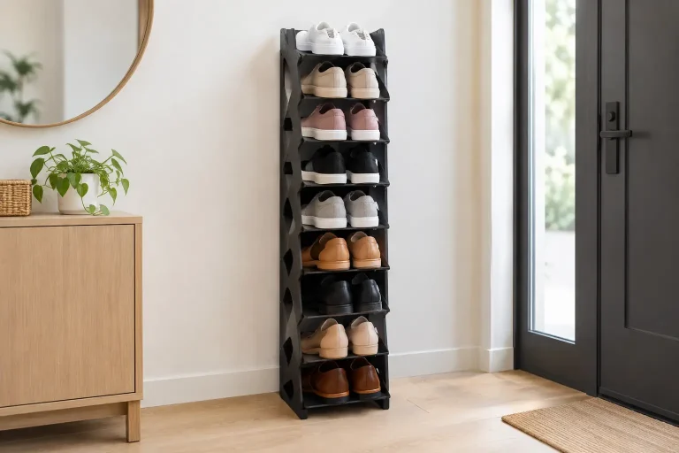 Organizador de zapatos vertical para ahorrar espacio