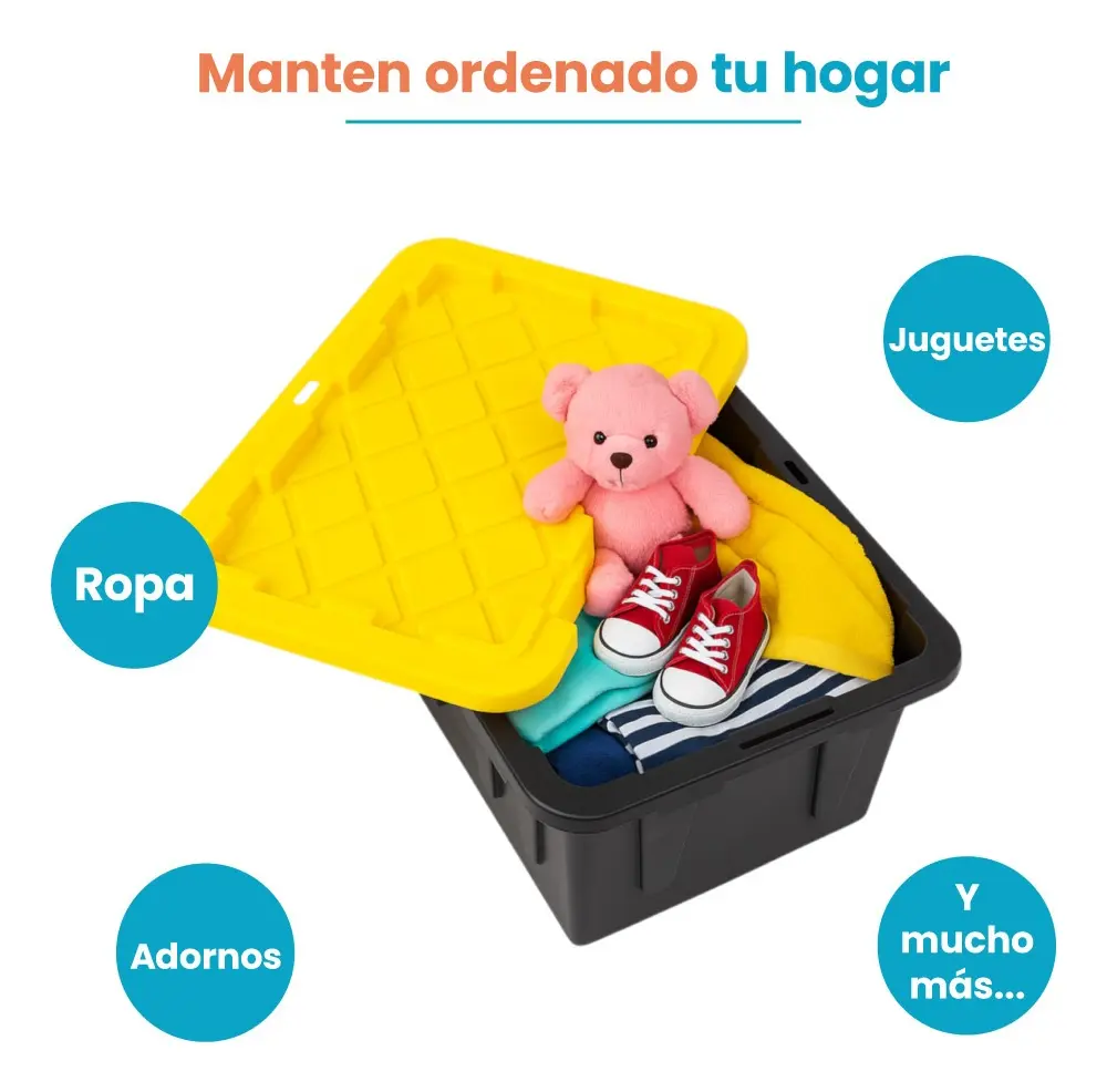Combo 3 Cajas Ferreteras Organizadoras con Tapa, 1 Grande 102L y 2 Chicas 42L - Imagen 3