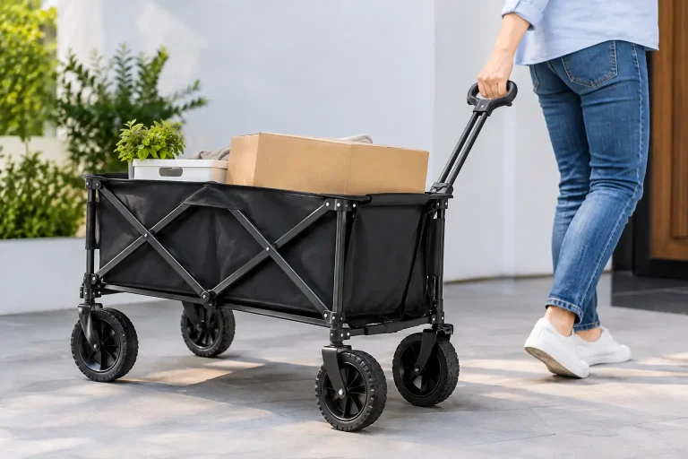 Carrito de carga plegable para mover más fácil